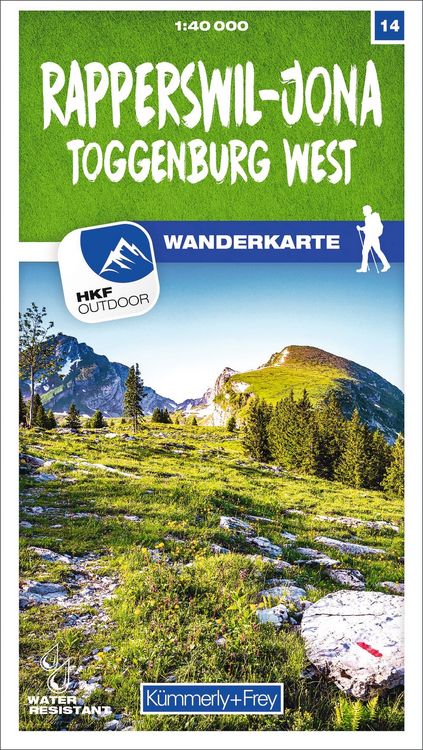 Produktbild: K&uuml;mmerly+Frey Wanderkarte 14 Rapperswil-Jona 1:40.000