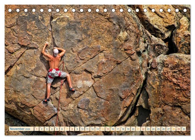 Produktbild: Bergsteigen und Klettern (Tischkalender 2026 DIN A5 quer), CALVENDO Monatskalender