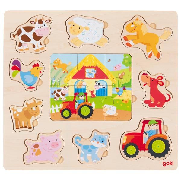 Produktbild: Einlegepuzzle Bauernhoftiere