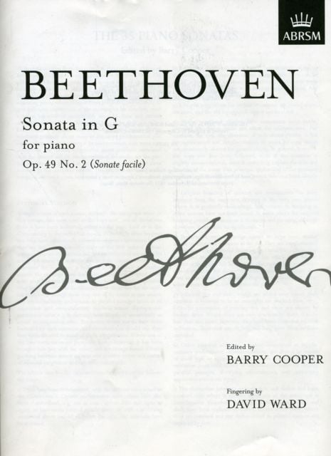 Produktbild: Sonata in G, Op. 49 No. 2 (Sonate facile)