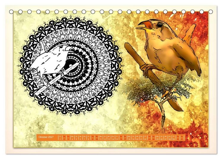 Produktbild: Mandalas 2027 - Beruhigende Momente (Tischkalender 2027 DIN A5 quer), CALVENDO Monatskalender