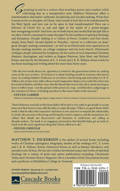 Produktbild: Disciple Making in a Culture of Power, Comfort, and Fear