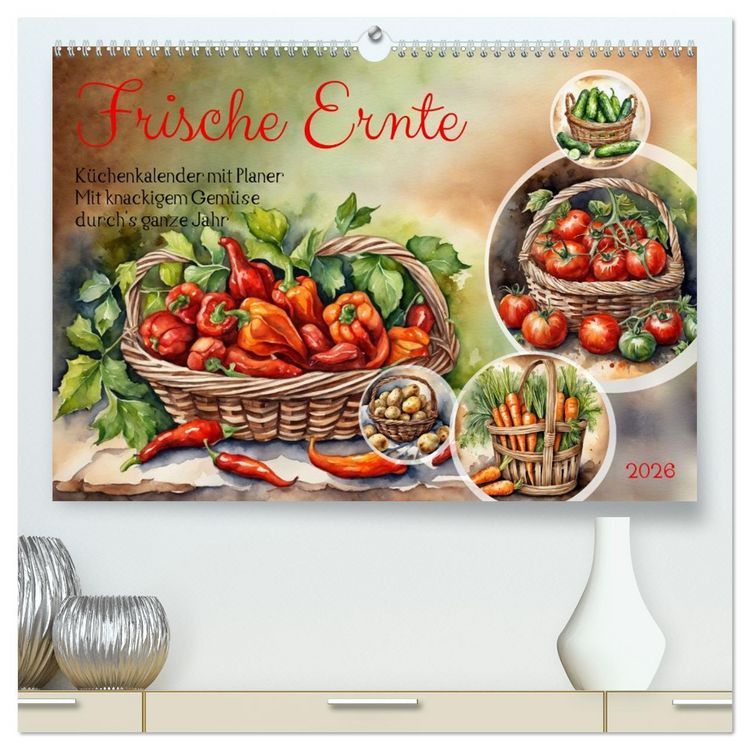 Produktbild: Frische Ernte (hochwertiger Premium Wandkalender 2026 DIN A2 quer), Kunstdruck in Hochglanz