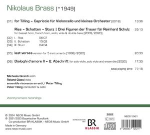Produktbild: Nikolaus Brass: Works for Ensemble