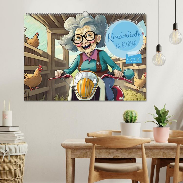 Produktbild: Kinderlieder - In Bildern (Wandkalender 2026 DIN A2 quer), CALVENDO Monatskalender