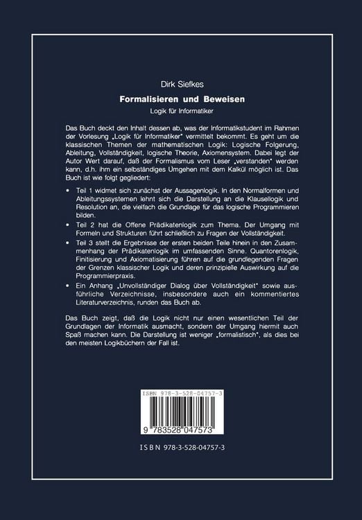 Produktbild: Formalisieren und Beweisen