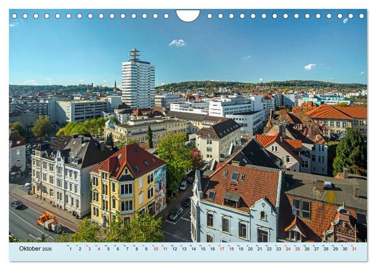 Produktbild: Bielefeld - Die freundliche Stadt am Teutoburger Wald (Wandkalender 2026 DIN A4 quer), CALVENDO Monatskalender