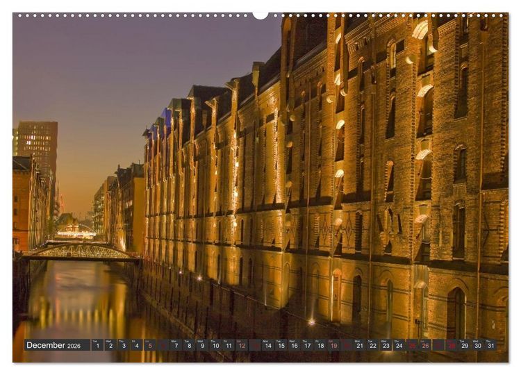 Produktbild: Hamburg.Discover northern Germany&rsquo;s cosmopolitan city (High Quality Premium Wall Calendar 2026 DIN A2 landscape),CALVENDO 12 Month Wall Calendar