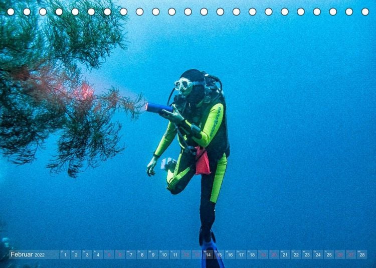 Produktbild: Das Blau der Tiefe (Tischkalender 2022 DIN A5 quer)