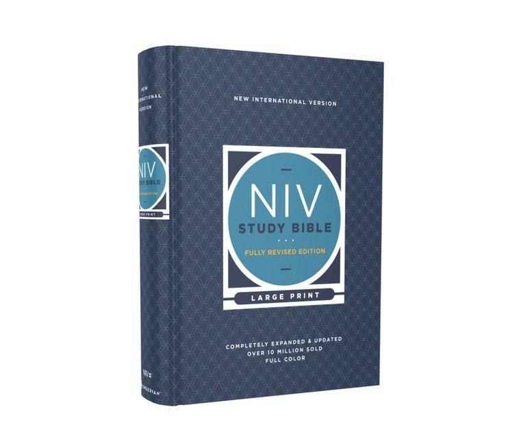 Produktbild: NIV Study Bible, Fully Revised Edition, Large Print, Hardcover, Red Letter, Comfort Print