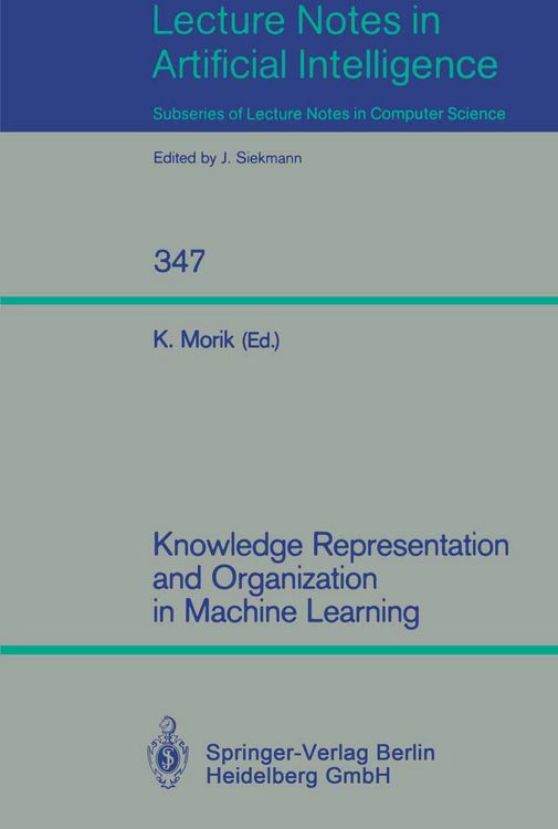Produktbild: Knowledge Representation and Organization in Machine Learning