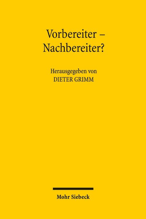 Produktbild: Vorbereiter - Nachbereiter?