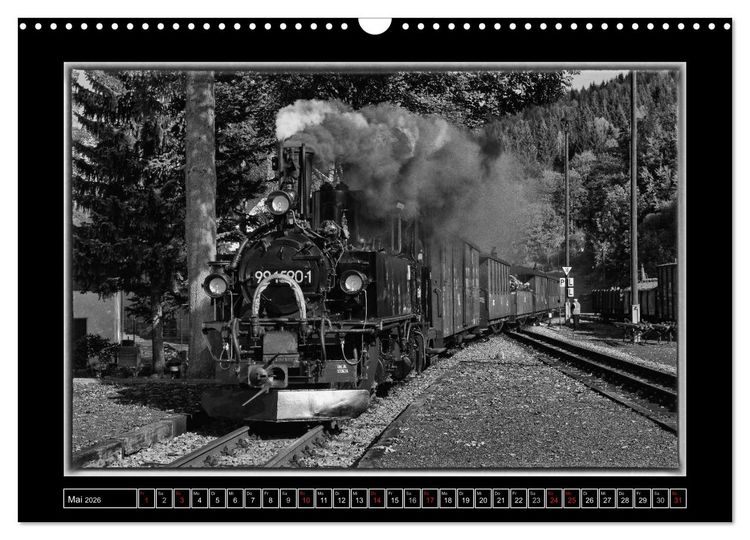 Produktbild: Die Pre&szlig;nitztalbahn (Wandkalender 2026 DIN A3 quer), CALVENDO Monatskalender