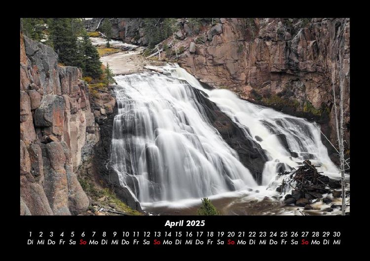 Produktbild: Wasserf&auml;lle 2025 Fotokalender DIN A3