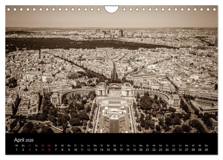 Produktbild: Paris (Wandkalender 2026 DIN A4 quer), CALVENDO Monatskalender