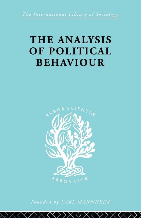 Produktbild: The Analysis of Political Behaviour