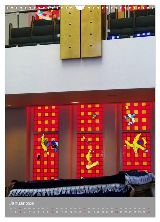 Produktbild: Bejt Knesset. Haus der Versammlung. Die Synagoge in Darmstadt (Wandkalender 2026 DIN A3 hoch), CALVENDO Monatskalender