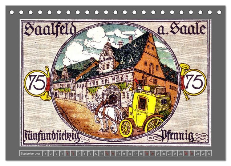 Produktbild: Gru&szlig; aus Saalfeld an der Saale (Tischkalender 2026 DIN A5 quer), CALVENDO Monatskalender