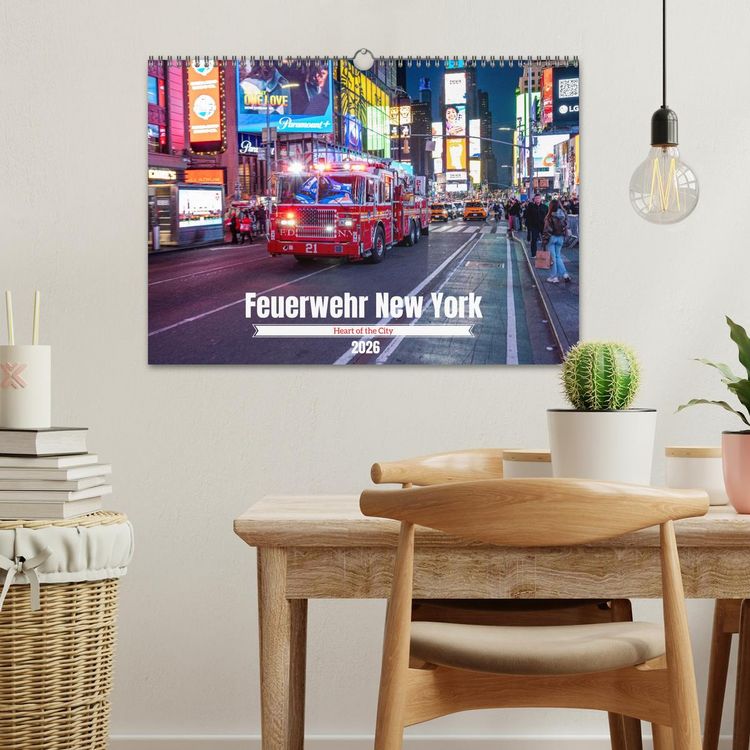 Produktbild: Feuerwehr New York - Heart of the City (Wandkalender 2026 DIN A3 quer), CALVENDO Monatskalender