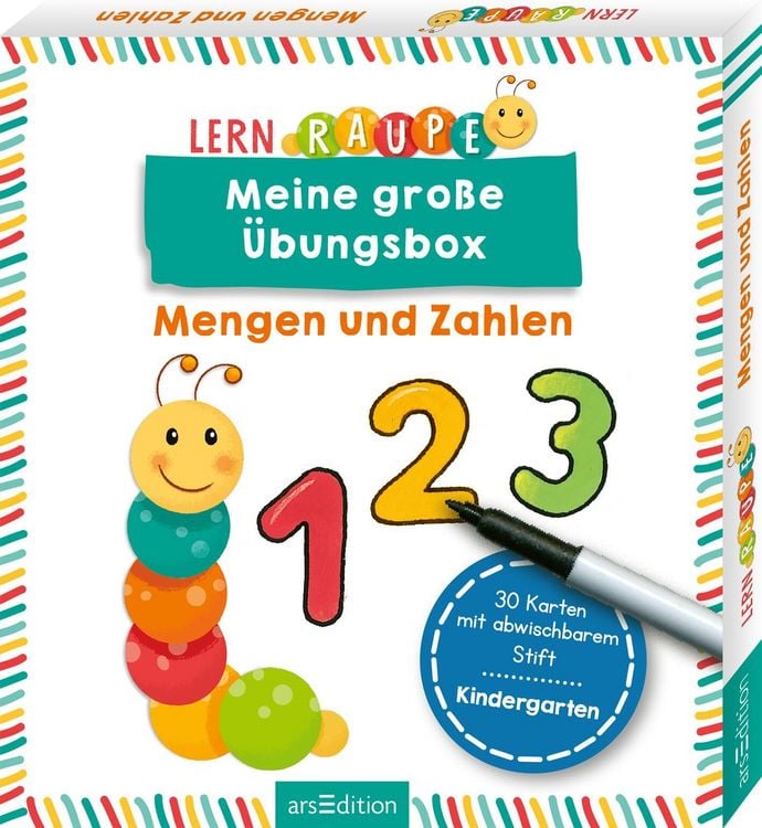 Produktbild: Lernraupe &ndash; Meine gro&szlig;e &Uuml;bungsbox Mengen und Zahlen