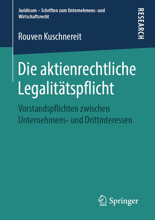 Produktbild: Die aktienrechtliche Legalit&auml;tspflicht
