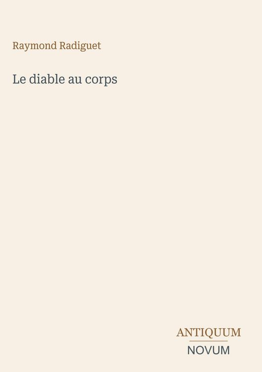 Produktbild: Le diable au corps