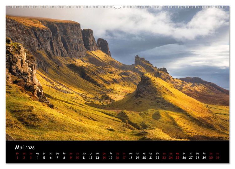 Produktbild: Schottland zum Verlieben (hochwertiger Premium Wandkalender 2026 DIN A2 quer), Kunstdruck in Hochglanz