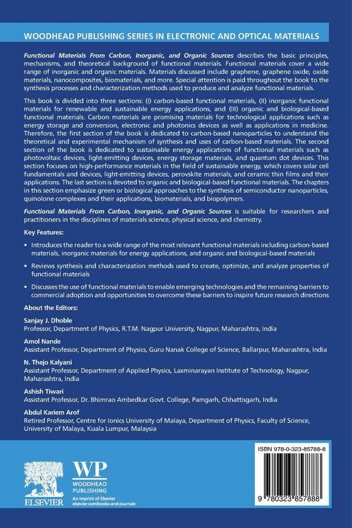 Produktbild: Functional Materials from Carbon, Inorganic, and Organic Sources