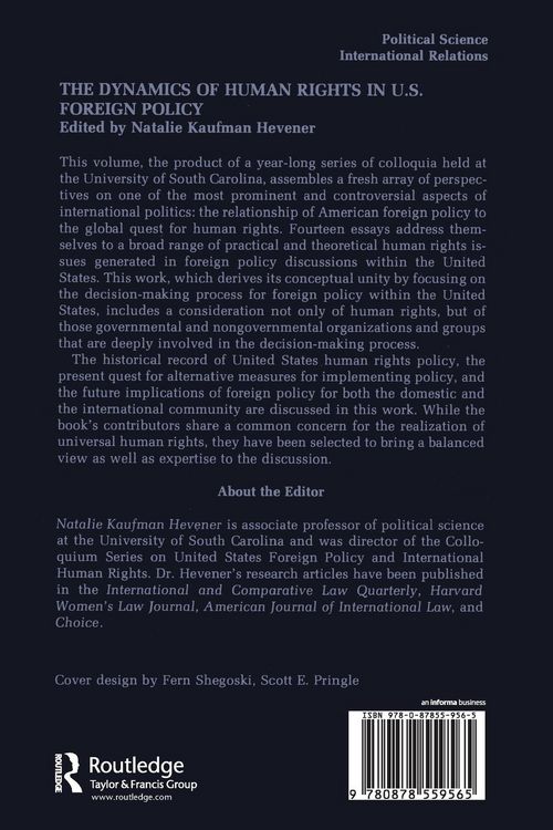 Produktbild: The Dynamics of Human Rights in United States Foreign Policy