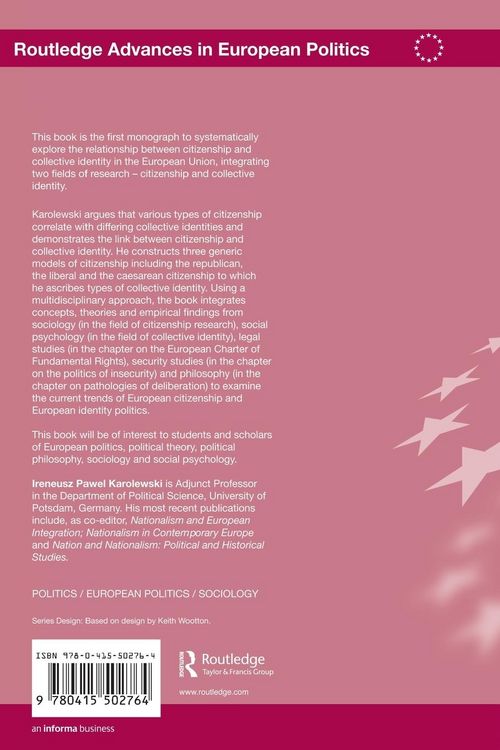 Produktbild: Citizenship and Collective Identity in Europe
