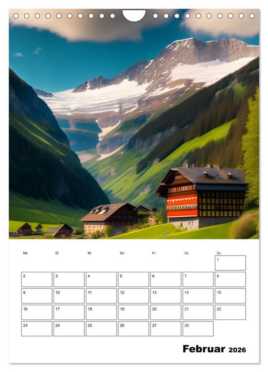 Produktbild: Sch&ouml;ne Landschaften (Wandkalender 2026 DIN A4 hoch), CALVENDO Monatskalender