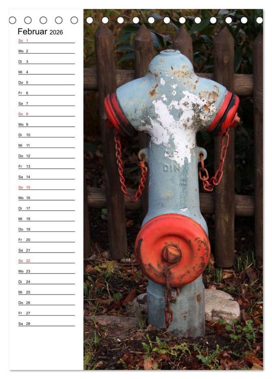 Produktbild: Nostalgie Hydranten (Tischkalender 2026 DIN A5 hoch), CALVENDO Monatskalender