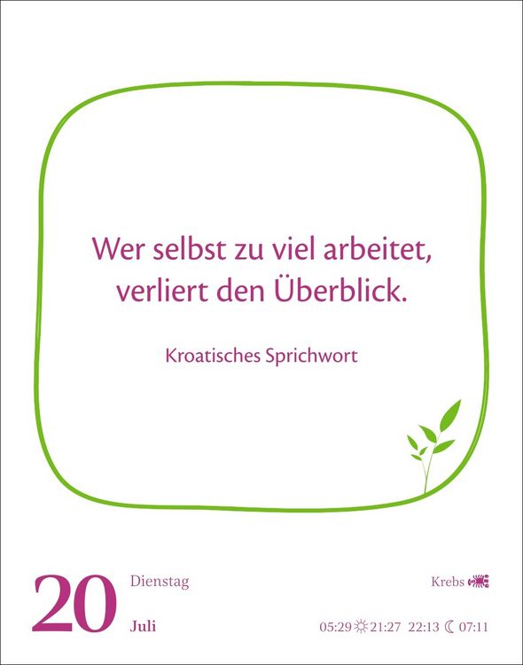 Produktbild: Heute ist dein Tag! Tagesabrei&szlig;kalender 2027 - 313 positive Zitate f&uuml;r 2027