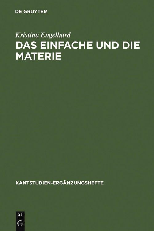 Produktbild: Das Einfache und die Materie