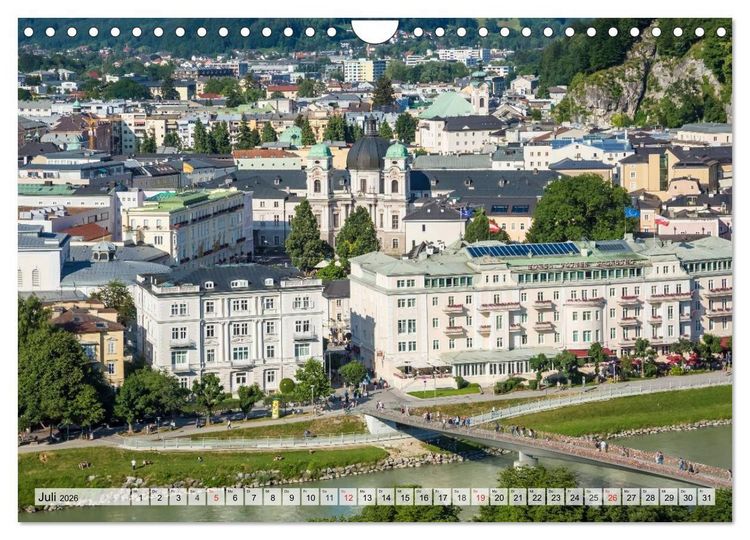 Produktbild: SALZBURG Blicke auf die Mozartstadt (Wandkalender 2026 DIN A4 quer), CALVENDO Monatskalender