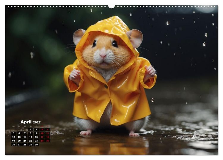 Produktbild: Hamstertage (Wandkalender 2027 DIN A2 quer), CALVENDO Monatskalender