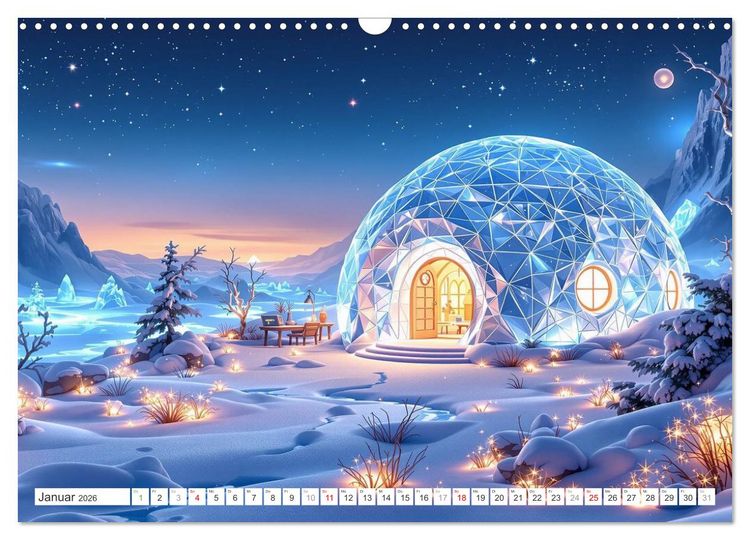 Produktbild: Futuristisches Landleben (Wandkalender 2026 DIN A3 quer), CALVENDO Monatskalender