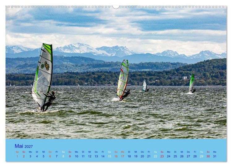 Produktbild: Ammersee-Ansichten (Wandkalender 2027 DIN A2 quer), CALVENDO Monatskalender