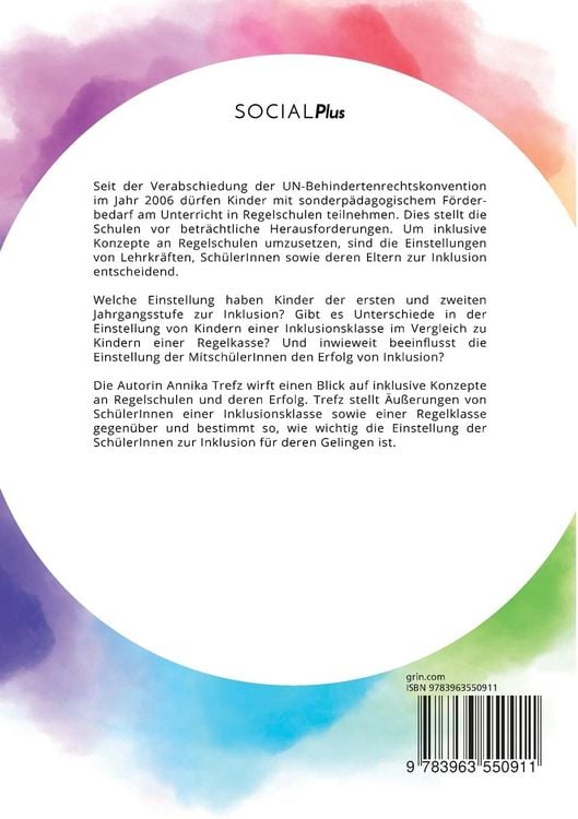 Produktbild: Inklusion an Regelschulen. Wie die Einstellung von Sch&uuml;lerInnen den Erfolg von Inklusion bestimmt