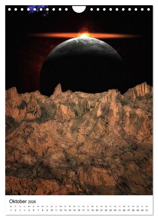 Produktbild: Unser Universum eine interstellare Reise (Wandkalender 2026 DIN A4 hoch), CALVENDO Monatskalender