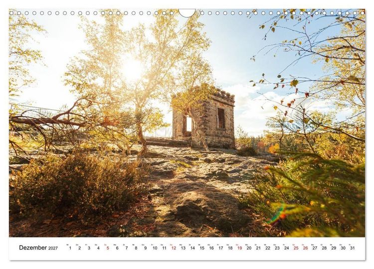 Produktbild: S&auml;chsische Schweiz - Wandern im Elbsandsteingebirge (Wandkalender 2027 DIN A3 quer), CALVENDO Monatskalender