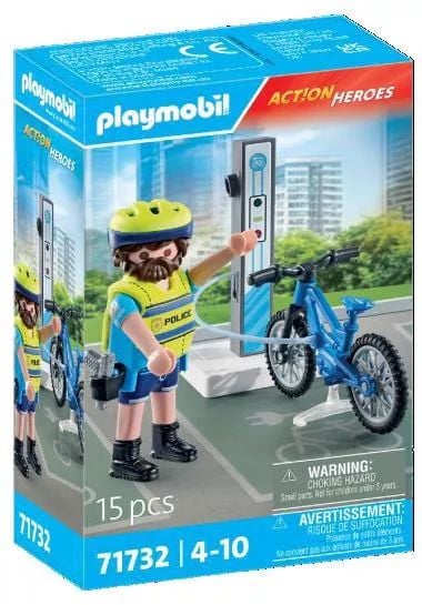 Produktbild: Playmobil® ACT!ON HEROES Polizei Fahrradstreife 71732