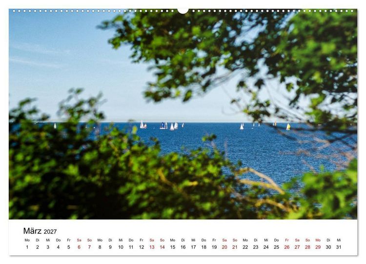 Produktbild: Schleswig-Holstein in 365 Farben (Wandkalender 2027 DIN A2 quer), CALVENDO Monatskalender