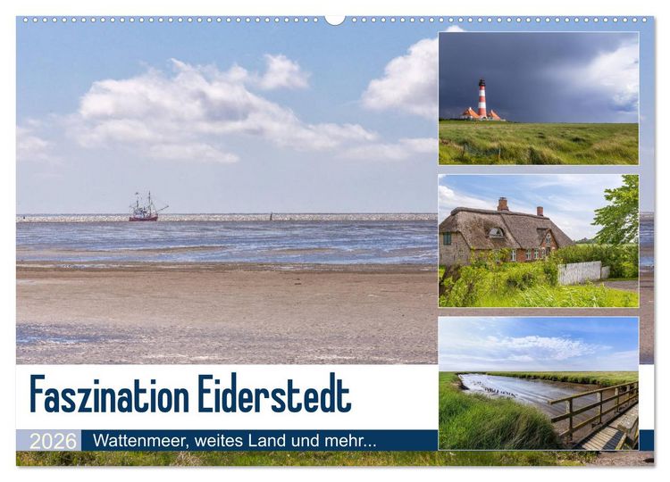 Produktbild: Faszination Eiderstedt (Wandkalender 2026 DIN A2 quer), CALVENDO Monatskalender