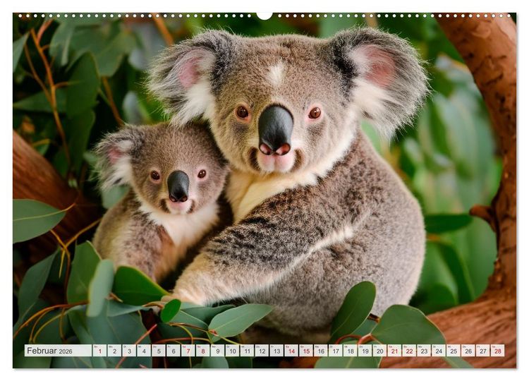 Produktbild: TIERKINDER Abenteuer Wildnis (hochwertiger Premium Wandkalender 2026 DIN A2 quer), Kunstdruck in Hochglanz