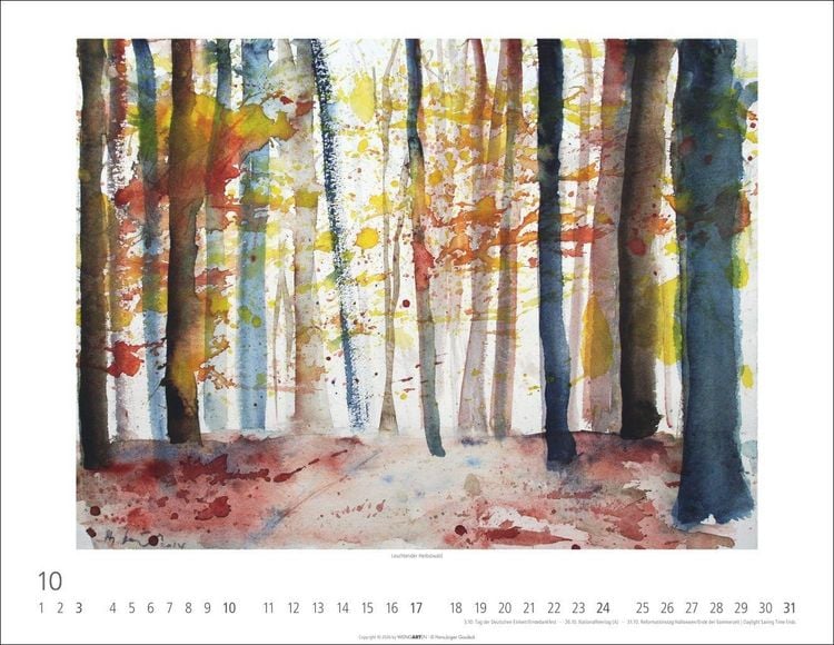 Produktbild: Zwischen Himmel und Erde Kalender 2027 - Aquarelle von Hans-J&uuml;rgen Gaudeck