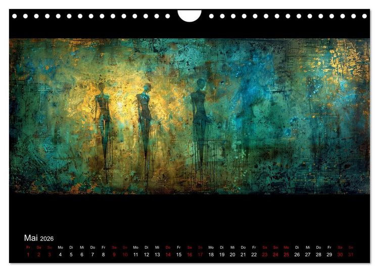Produktbild: Abstrakte Augenblicke (Wandkalender 2026 DIN A4 quer), CALVENDO Monatskalender
