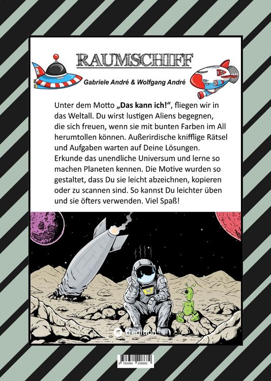 Produktbild: Craftbook - 100 Science Fiction Motive - Alien - Raumfahrt - Ufo - Astronauten - Knifflige R&auml;tsel - Ausserirdische Aufgaben - Universum