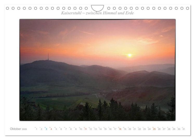 Produktbild: Kaiserstuhl zwischen Himmel und Erde (Wandkalender 2026 DIN A4 quer), CALVENDO Monatskalender