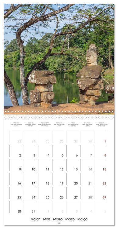 Produktbild: ANGKOR, TEMPLE IN THE JUNGLE (Wall Calendar 2026 12 &times; 12 Inch) CALVENDO 12 Month Wall Calendar
